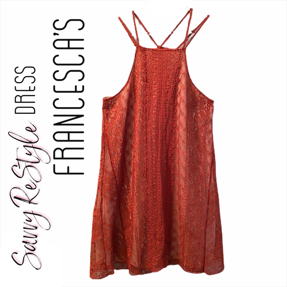 Francesca’s Lace Copper Dress | Size XL